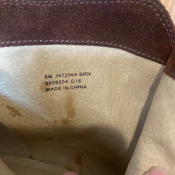 Frye Renee Suede Ankle Booties in Chestnut Brown Size 6 - Picture 13 of 13